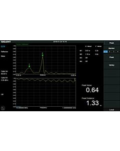 Siglent SVA1000X-DTF Avstand til feil lisens for SVA1000X Spektrum & vektor nettverksanalysator